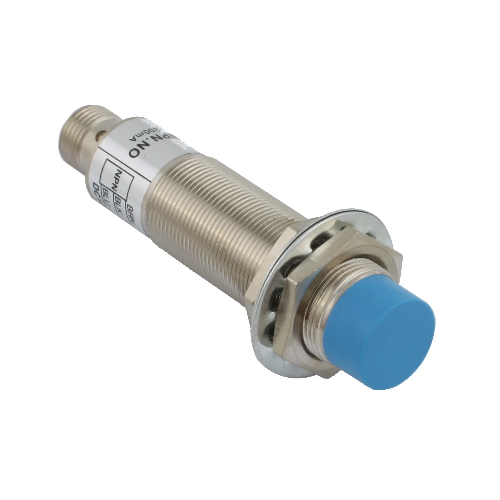 INNOCONT Индуктивный датчик, M18x1, L=73 мм, неэкранированный, зона срабатывания 8 мм, -25 +60 С, 12…24 VDC, IP67, выход: NPN NO, макс. ток 200 мА, разъем M12 SLI-18N8C